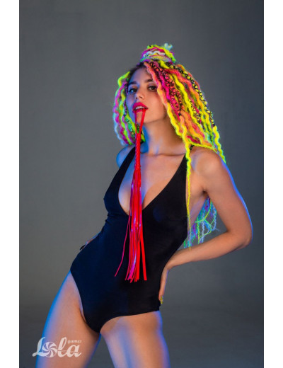 Красная плеть Party Hard Risque - 63,5 см.