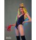 Красная плеть Party Hard Risque - 63,5 см.