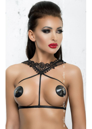 Портупея из лент Harness 4 с кружевами в верхней части