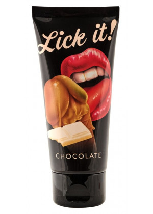 Съедобная смазка Lick It с ароматом белого шоколада - 100 мл.
