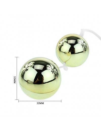 Золотистые шарики с вибрацией Goden Balls