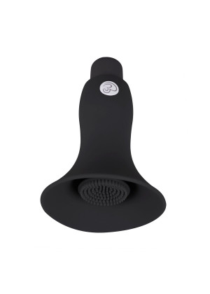 Черный вибростимулятор для сосков Easytoys Nipple Bell