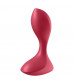 Красный вибромассажёр простаты Satisfyer Backdoor Lover - 14 см.