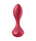 Красный вибромассажёр простаты Satisfyer Backdoor Lover - 14 см.