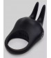 Черное эрекционное виброкольцо Sensation Rechargeable Vibrating Rabbit Love Ring