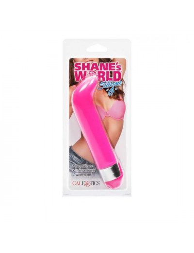Розовый вибратор Silicone G для стимуляции G-точки - 12 см.