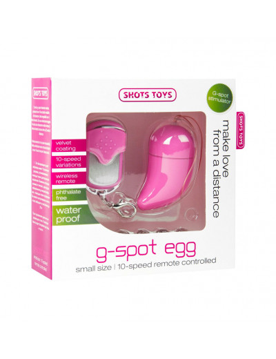 Розовое виброяйцо G-spot Egg Small
