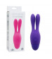 Фиолетовый вибратор INDULGENCE Dream Bunny - 15 см.