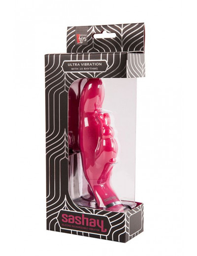 Розовый вибратор SASHAY VIBRATOR BUNNY I - 18 см.
