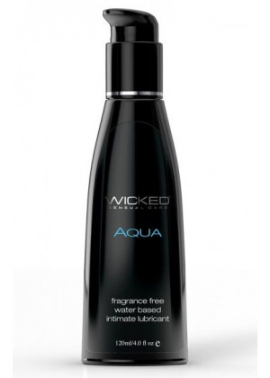 Легкий лубрикант с алоэ на водной основе Wicked AQUA - 120 мл.