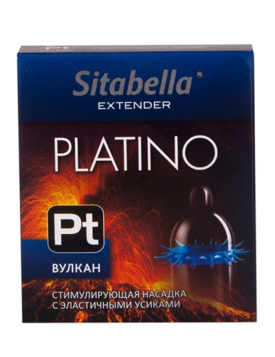 Стимулирующая насадка с усиками Platino  Вулкан