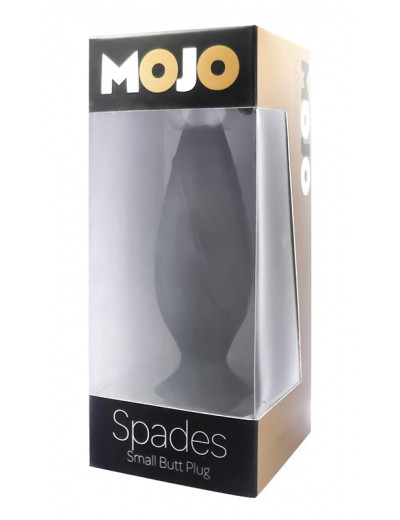 Маленькая черная анальная пробка Mojo - 10 см.