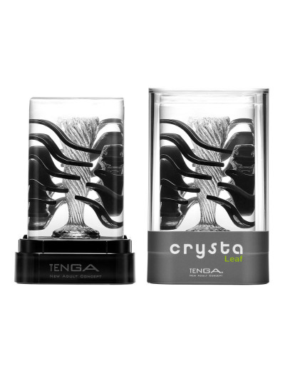Прозрачный мастурбатор Tenga Crysta Leaf