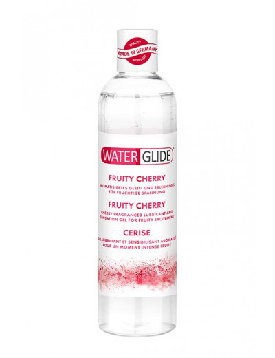 Лубрикант на водной основе с ароматом вишни FRUITY CHERRY - 300 мл.