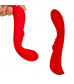 Красный вибромассажер 6  Silicone G-Spot Fun - 19,1 см.