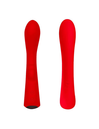 Красный вибромассажер 6  Silicone G-Spot Fun - 19,1 см.