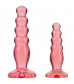 Набор из двух розовых анальных втулок Crystal Jellies Anal Trainer Kit