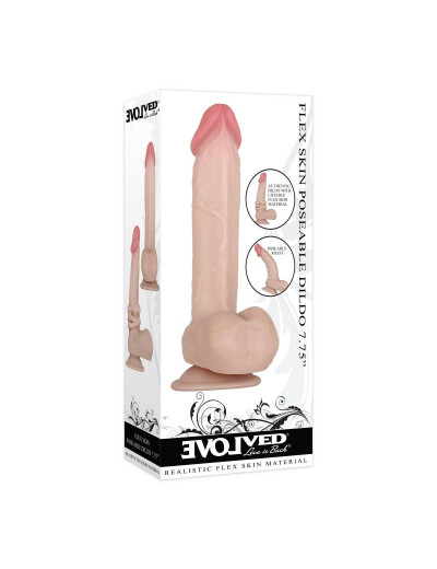 Фаллоимитатор с подвижной кожей Flexskin Poseable Dildo - 19,7 см.
