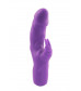Фиолетовый вибратор с клиторальным стимулятором MATES FANTASY RECHARGE VIBRATOR - 17 см.