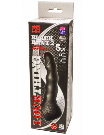 Чёрная насадка на пояс харнесс BLACK BENT 2 - 19,5 см.