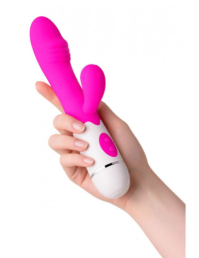 Розовый вибратор A-Toys Nixy - 23 см.