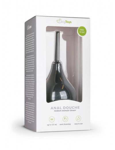 Черный средний анальный душ Black Anal Douche