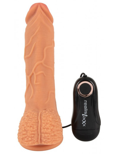 Телесный вибратор-реалистик Real Thing Large - 22,5 см.