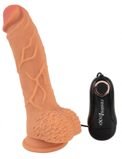 Телесный вибратор-реалистик Real Thing Large - 22,5 см.