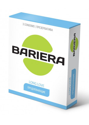 Продлевающие презервативы Bariera Long Love - 3 шт.