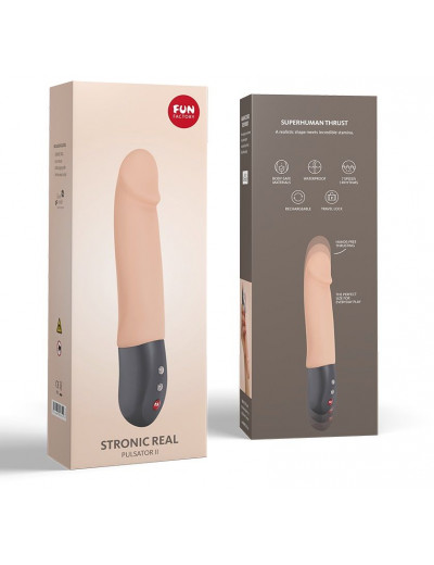 Телесный пульсатор Stronic Real - 20 см.