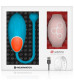 Голубое виброяйцо с нежно-розовым пультом-часами Wearwatch Egg Wireless Watchme