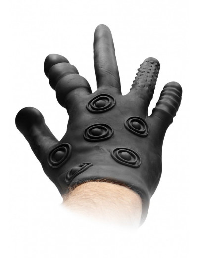 Черная стимулирующая перчатка Stimulation Glove