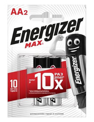 Батарейки Energizer MAX E91/AA 1,5V - 2 шт.