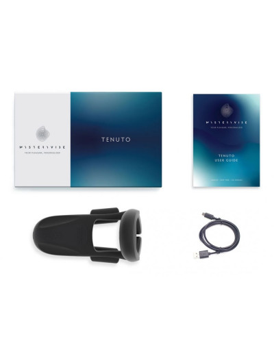 Черное технологичное эрекционное кольцо MysteryVibe Tenuto