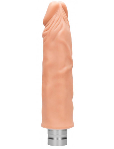 Телесный реалистичный вибратор Vibrating Dildo - 25 см.