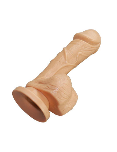 Телесный фаллоимитатор Big Glans Dong - 19 см.