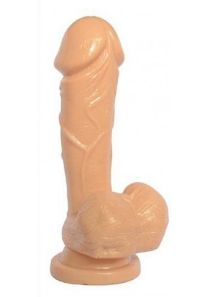 Телесный фаллоимитатор Big Glans Dong - 19 см.