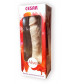 Телесный фаллоимитатор на присоске Cesar - 17,5 см.