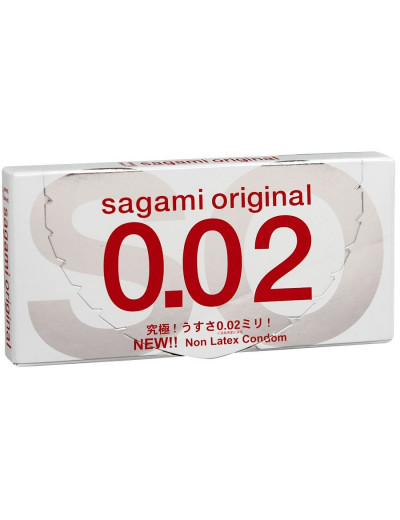Ультратонкие презервативы Sagami Original 0.02 - 2 шт.