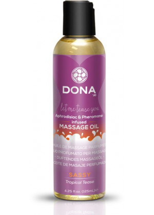 Массажное масло с феромонами DONA Sassy Tropical Tease - 110 мл.