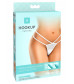 Белые трусики Remote Bow-Tie G-String S-M-L с вибрацией и анальным стимулятором