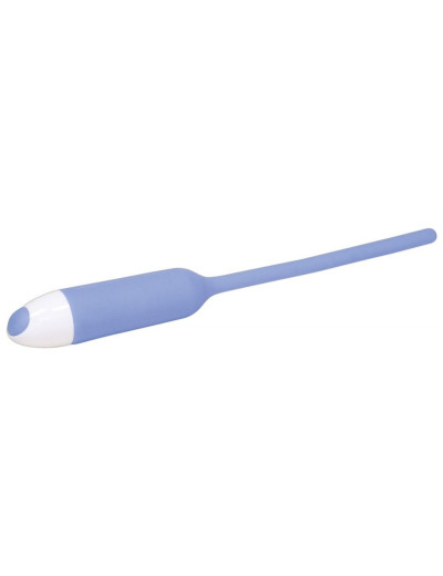 Голубой вибратор для уретры Dilator Vibe - 19 см.