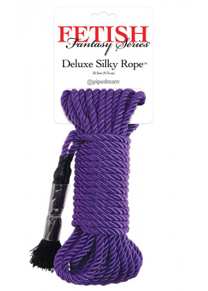 Фиолетовая веревка для фиксации Deluxe Silky Rope - 9,75 м.