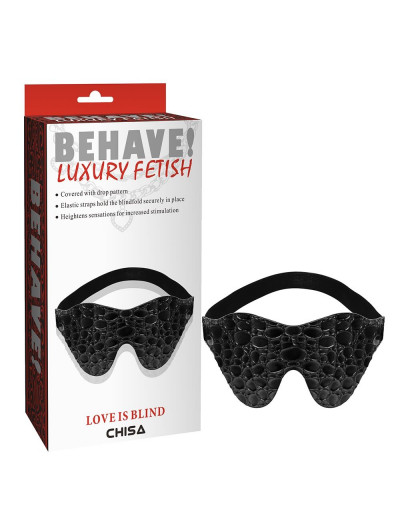 Черная маска на глаза Behave