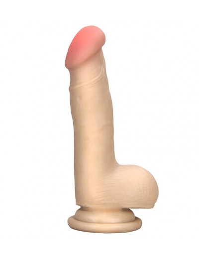 Реалистичный вибромассажёр на присоске REALSTUFF 6.5INCH VIBRATOR - 16,5 см.