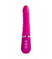 Розовый нереалистичный вибратор Ailighter Smart Telescopic Lover - 27,1 см.