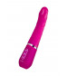 Розовый нереалистичный вибратор Ailighter Smart Telescopic Lover - 27,1 см.