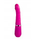 Розовый нереалистичный вибратор Ailighter Smart Telescopic Lover - 27,1 см.