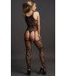 Ажурный кэтсьюит Lace Suspender Bodystocking With Round Neck