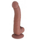 Коричневый фаллоимитатор SEDUCER  G  Dong - 21,5 см.